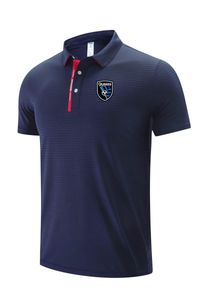 22 San Jose Earthquakes Polo Leisure-skjortor för män och kvinnor på sommaren andningsbar torrisnät Tyg Sport-T-shirt-logotyp kan anpassas