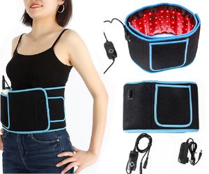 New Adjustable 850Nm/660Nm Infrared Electric Waist Wrap LED Belt Red Light Therapy Massage Weight Fat Loss Full Body Pain Relief