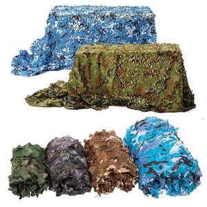 Multi-size hunting military camouflage net woodland army training camouflage net car cover tent shade camping awning H220419