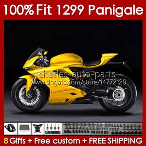 OEM Bodywork For DUCATI Panigale 959 1299 S R 959R 1299R 1299S 15 16 17 18 Body 140No.57 Frame 959S 2015 2016 2017 2018 959-1299 15-18 Injection mold Fairing glossy golden