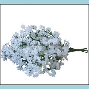 Decorative Flowers Wreaths Festive Party Supplies Home Garden New Arrive Gypsophila Babys Breath Artificial Fake Silk Plant Wedding Drop D