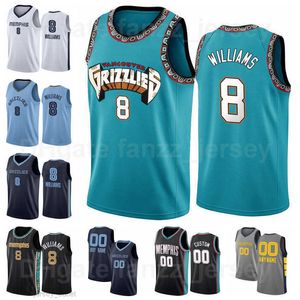 Top Printed Ziaire Williams Basketball Jersey 8 Green Black White Grey Navy Blue Color Breathable Pure Cotton For Sport Fans Custom Name Number Men Woman Youth