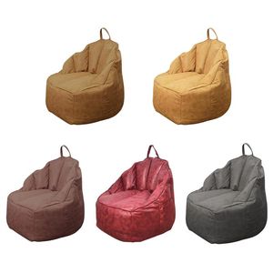 Chair Covers Large Lazy Sofas Lounger Seat Bean Bag Pouf Puff Couch Cover Chairs Without Filler Linen Cloth Tatami Living Room BeanbagsChair