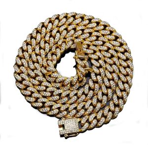 Designer high quality Necklaces fashion man Diamond Ice Chain Hip Hop Jewelry Necklace bracelet gold and Silver Cuban chain