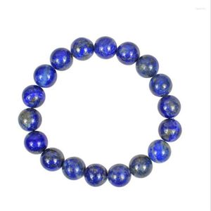 Strande z koralikami Kamień Naturalny okrągłe koraliki Elastyczne 100% lapis lazuli bransoletki unisex bransoletka bransoletka dla mężczyzn damskie prezenty biżuterii 8/10 mm Fawn2