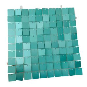 Party Decoration PCS Square Glitter Födelsedag Bakgrund Dekorationer Bakgrundsgardin Shimmer Sequin Panel Wall For Wedding Event Decorparty