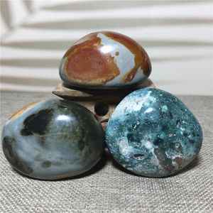 Decorative Objects & Figurines Natural Ocean Jasper Quartz Crystal Reiki Massage Specimen Souvenir Home Decor Collection Rough Mineral Gemst