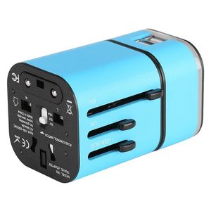 All-in-One Universal International Plug Adapter World Travel Converter USB-Anschlüsse