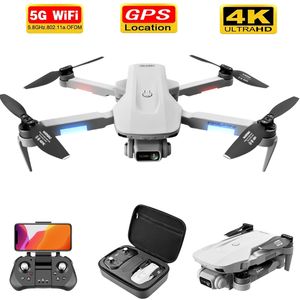 F8 GPS Drone 4K/6K HD Câmera Profissão WiFi FPV Drone Motor sem escova cinza Quadcopter RC Dron Toys 220727