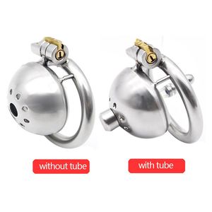 yutong CHASTE BIRD 304 stainless steel Male Chastity Device Super Small Short Cock Cage with Stealth lock Ring Toy A269235C