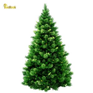 Teellook 1.2m3.6m pine needle PVC material Christmas tree LED lights Christmas Hotel Mall home decorations 201027