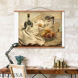 Hem Living Room Magnetic Wooden Po Frame Poster Scroll Print Artwork Häng 21/30 / 40/50 / 60cm