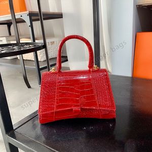 Märken alligator sadelväskor för kvinnor 2022 mode krokodil mönster designer lady handväska axel crossbody tote väska liten koppling handväska 23 cm