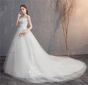 Other Wedding Dresses 2022 Dress Lace Embroidery Long Train Gown Off The Shoulder Plus Size Bride Gowns Vestido De NoivaOther