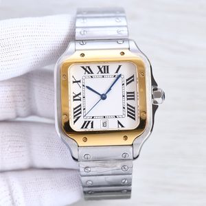 رجال المراقبة أوتوماتيكية ساعة ميكانيكية مقاوم للماء الياقوت 39.8 × 47.5 ملم حافلات Wristwatch Stainls