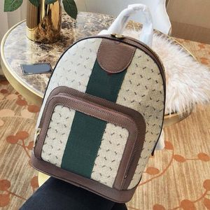 Wholesale champagne color bow tie for sale - Group buy Luxurys Designers ophidia Unisex School Bag Backpack Classic Matching Stripes Rope Buckle Backpacks Duffle Bags F90g