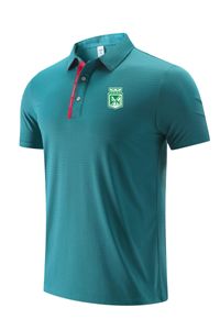 22 Atletico Nacional Polo Leisure-skjortor för män och kvinnor på sommaren andas Dry Ice Mesh Fabric Sports T-shirt-logotyp kan anpassas