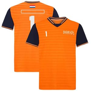 2022 nova camisa polo de lapela f1 verão roupas de trabalho personalizado fórmula uma camisa polo de lapela fivela campo formal oversized