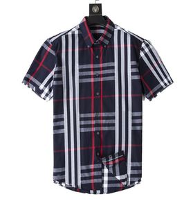 Mäns Klänning Skjorta Bberry 4 stilar Mens T Shirts Hawaii Letter Printing Designer Shirt Slim Fit Men Mode Långärmad Casual Man Kläder M-3XL # 24