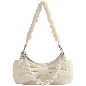 Bolsas de noite tendência moda tendência de nicho de alta textura Luz de luxo plissado de ombro de ombro de pérolas