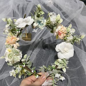 Kopfbedeckungen im böhmischen Stil, Blumenkrone, Stirnband für Frauen und Mädchen, reisende Braut, Strand, Hochzeit, Haarschmuck, Noiva JewelryHeadpieces