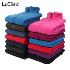 Loclimb jaqueta de caminhada ao ar livre feminina/masculina jaqueta de lã polar quente casaco de acampamento escalada/trekking jaquetas de inverno aw220 220516