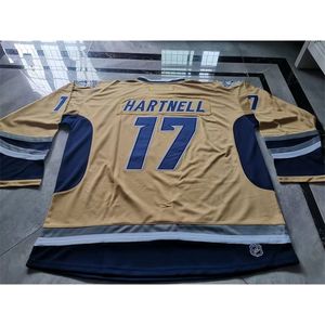 Uf Custom Hockey Jersey Men Youth Women Vintage CalderCup2000's Game Worn Scott Hartnell RARE High School Size S-6XL or any name and number jersey