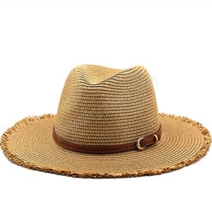 Cappelli Panama per donna uomo 4 colori Jazz Fedora Cappelli da sole rinfrescanti Estate traspirante Elegante donna