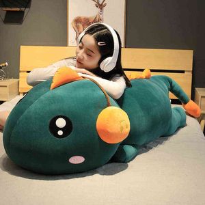 PC CM 크리에이티브 거대한 공룡과 헤드셋 플러시 장난감을 채워진 소프트 동물 베개 어린이 소녀 잠자기 생일 선물 J220704