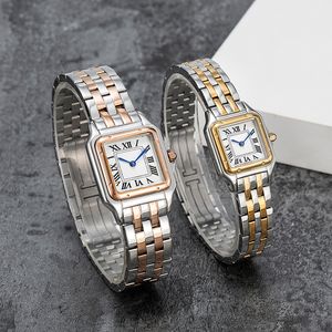 Modepaar Uhren bestehen aus hochwertig importierten Edelstahl -Quarz Damen Elegant Noble Diamond Tabelle 50 Meter wasserdicht