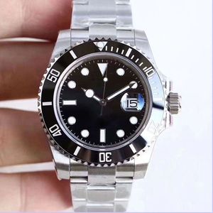 ST9 Watch Ceramic Bezel Black Sapphire Date Dial 41mm Automatic Mechanical Stainless Steel Mens Men 116610 126610LN Wristwatches