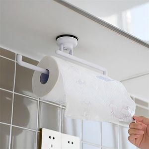 Towel Holder Napkin Hanger Rack Towels Bar Rail Hanger Toilet Paper Hanging Rack Ring Shape Vacuum Suction Cup Towel Shelf T200425