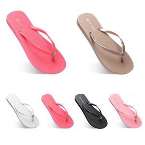 10SKU-8 Style29 Fashion Slippers Beach Shoes Flip Flops Womens Green Yellow Orange Navy Bule White Pink Brown Summer Sneaker 35-38-39