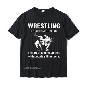Grappige worsteldefinitie Shirt Wrestling Sport T shirt Top T shirts Casual Design Katoen Tops Shirts Birthday For Men