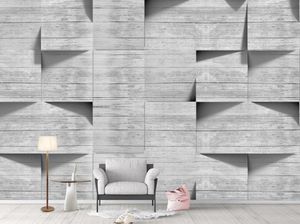 Simples e moderno 3d wallpaper decorações de parede sala de estar quarto sofá tv fundo parede decoração papier peint mural grandioso taille