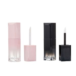 Packing Empty Bottle 12.1mm Calibre DIY Gradient Black Pink Rhombus Top Grade Lip Gloss Tube Portable Refillable Cosmetic Packaging Container