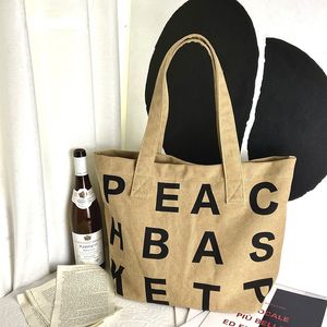 Składana torba na zakupy wakacyjne torby na ramię wakacyjne kobiety płócienne pojemniki