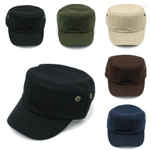 ベレー帽Mistdawn Summer Unisex Armiar Cap Cadet Hat Outdoor Baseball Driving調整可能なBeretberets Wend22