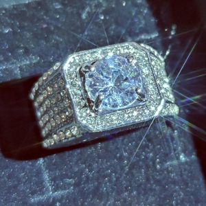 رواتب الكتلة الفاخرة Super Star كبيرة الحجم إثارة محاكاة moissanite مربعة الزركون Zirconar