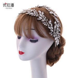 Tiara da sposa con diamanti a doppio filo, copricapo da sposa in cristallo barocco, corona con strass, gioielli da sposa, accessori per capelli, corone da sposa con diamanti, copricapo HP304