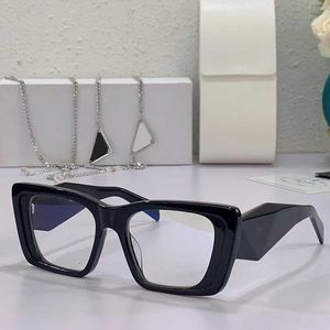 Óculos de sol triangulares clássicos PR08YS Designer retângulo quadro auto-condução viagens senhoras óculos masculinos oito cores opcionais qualidade superior com corrente