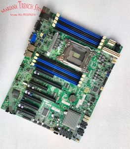 Anakartlar X9SRL-F SuperMicro Sunucu Anakart LGA2011 E5-2600 / 1600 V1 / V2 Aile ECC DDR3 PCI-E 3.0 Çift Bağlantı Noktası GBE LAN SATA3 IPMI 2.0