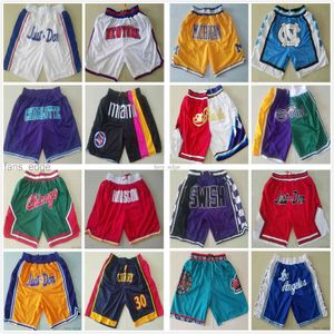Das gesamte Team don Basketball Shorts Mesh Retro Sport Short Hip-Pop-Hosen mit Taschenfisch-Jogginghosen Schwarz weiß blau rot grün Größe S-2xl