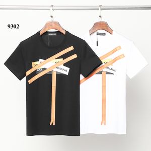 DSQ Phantom Kaplumbağa Erkek Tasarımcı Tişört İtalyan Milan Moda Logosu Baskı T-Shirt Yaz Siyah Beyaz T-Shirt Hip Hop Sokak Giyim 101927