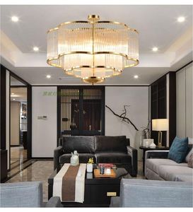 Pendant Lamps Modern Simple Chandelier Bedroom Living Room Dining Study Lamp Golden Petal Crystal LampPendant