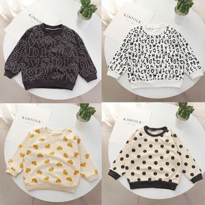 Hoodies Sweatshirts Brand Kids Wear Wring Children Sweater Fall Fall Long Long Suged Girl Girl Round Rece