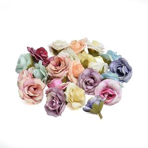 Decorative Flowers & Wreaths 10Pcs DIY Rose Sunflower Office Decor Wedding Fall Artificial Christmas Decorations For HomeDecorative