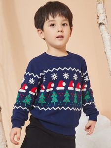 유아 소년 크리스마스 패턴 스웨터 she01.