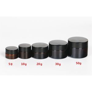 10pcs/lot 5g 10g 20g 20g 30g 50g化粧品用ガラス瓶mber