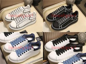 Designer Oversized Casual Shoes White Black Leather Luxury Velvet Suede Espadrilles Trainers Men Women Flats Lace Up Platform Sneakers With Original Box US4-12